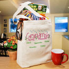 Spring Blossoms Personalized  Canvas Tote Bag